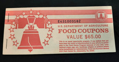 USDA Food Coupon Booklet Full Book $65.00 1996 B M/C I E43100318Z GEM UNC.