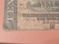🌟$10 Feb 17, 1864 Confederate States of America Obsolete Banknote * ROUGH