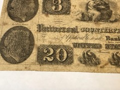 A&O-Foote CTF Detector Sample Note-$3-$20 Combo-Universal Banks-BY J.Clark-NY