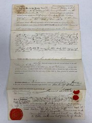 1871 Boston, Massachusetts Land Deed Quit Claim with Several Tax Stamps
