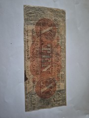 Planters Bank State of Georgia 10 Dollar Mercer Rare 2 Sided Note No Reserve