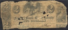 Pennsylvania Farmers Bank of Bucks County $2 June 18 1841 SN 4170 Haxby-PA185G52