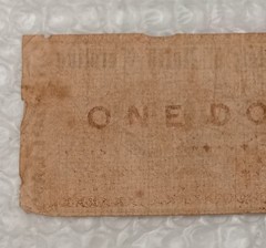 USA $1 ~ One Dollar Note~ State Of North Carolina ~ Raleigh Oct. 19th 1861