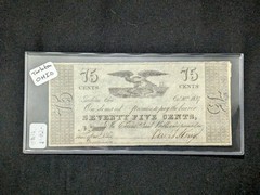75 Cents Torleton Ohio October 20th 1837