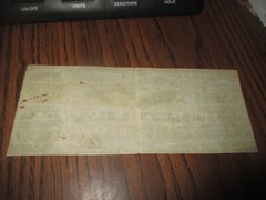 1852 $5 COLUMBIA BANK – WASHINGTON DC *ERROR NOTE*-GUTTERFOLDS OBSOLETE CURRENCY