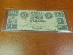 1865 Cincinnati, OH Ohio E.B. TAYLOR Wigmaker 10 Advertising Note Cut