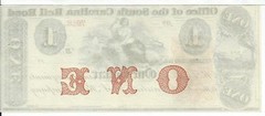 $1 Ceres Seated South Carolina Charleston Rail Road Train maid serial #7918 Rare