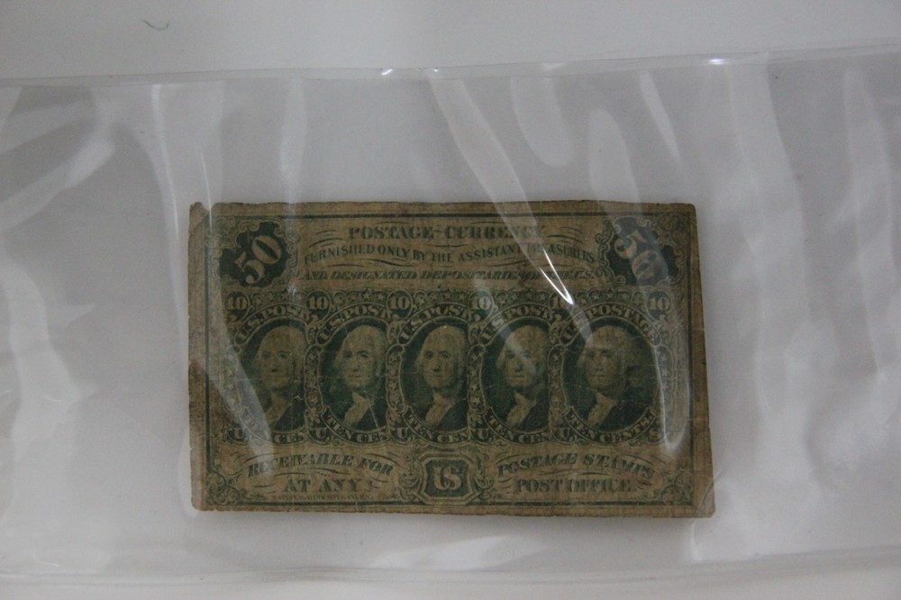 1862 Fractional Postage Currency 50 Cents Bill