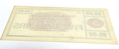 1880 $5 MADEIRA COAL CO. OBSOLETE CURRENCY SCRIP LONE STAR OHIO 188X’s