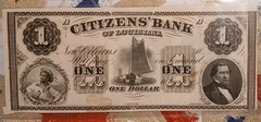 1860s Citizens Bank of Louisiana $1 Remainder Obsolete Note • Uncirculated*