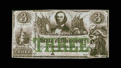Jefferson City, Missouri Civil War Secessionist $3 Jan. 1, 1862 Cr. 9 Choice AU+