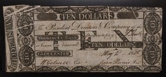 1808 GLOUCESTER RI RHODE ISLAND $10 ✰ 5+ Gutter Fold Errors ✰ Obsolete Bank Note