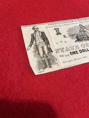1864 State of Louisiana $1 Note Shreveport Late American Civil War Era