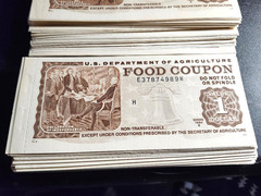 FOOD STAMP COUPON only ONE `1983 1984 1985 1986 1.00 FOOD STAMP USDA TOKEN