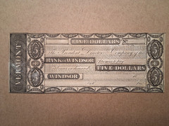 18– $5.00 VERMONT BANK OF WINDSOR REMAINDER