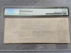 1863 State of North Carolina, Raleigh $5 Five Dollar Bill PMG Certified