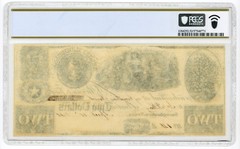 1840 $2 Kelsey H. Douglass – Nacogdoches, TEXAS Merchant Scrip PCGS AU 53