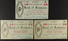 1862 Bank of Commerce Belfast Maine ME … 10, 15 and 50 Cents Obsolete Scrip
